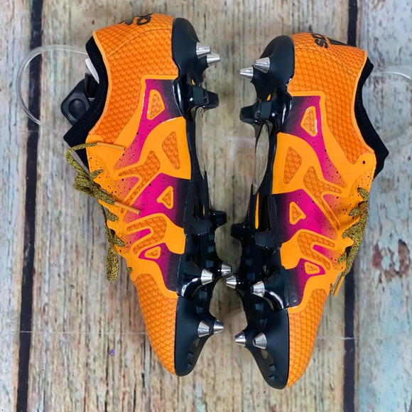 ADIDAS NIB Gold Pink X15+Primeknit Soccer Shoes LAST PAIR! - Picture 15 of 16